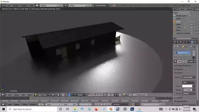 Rumah kayu 009-010 3D model