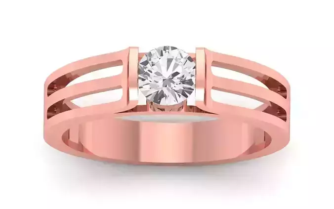 Solitaire Wedding Engagement WoMen Round Stone Ring