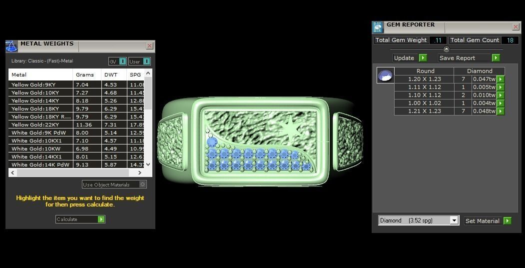 Solitaire Wedding Engagement Mens Ring 3D print model_3