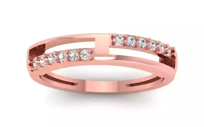 Solitaire Wedding Engagement WoMen Ring 3D print model