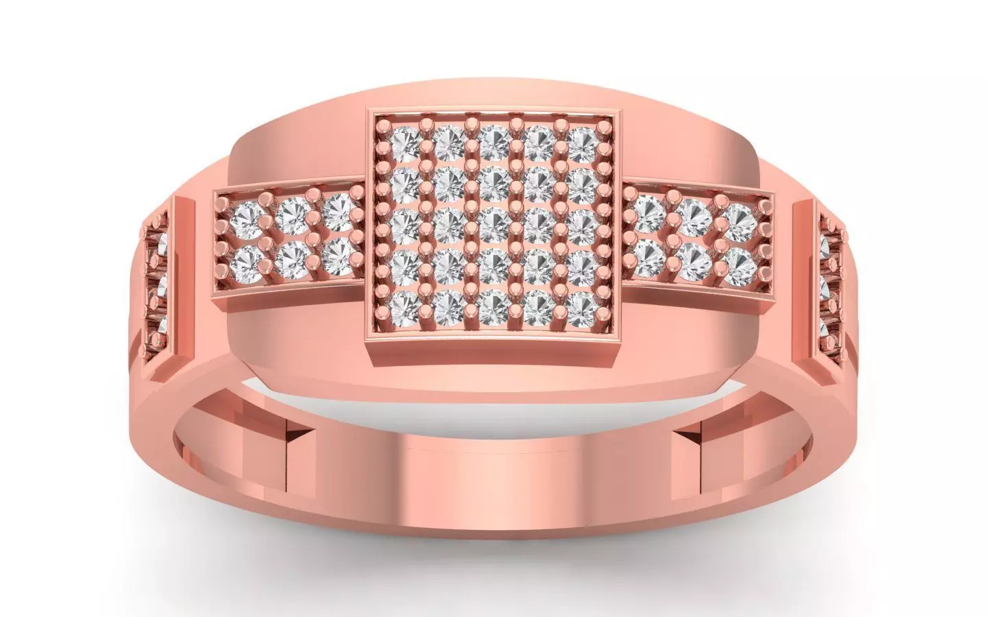 Solitaire Wedding Engagement Ring 3D print model_0