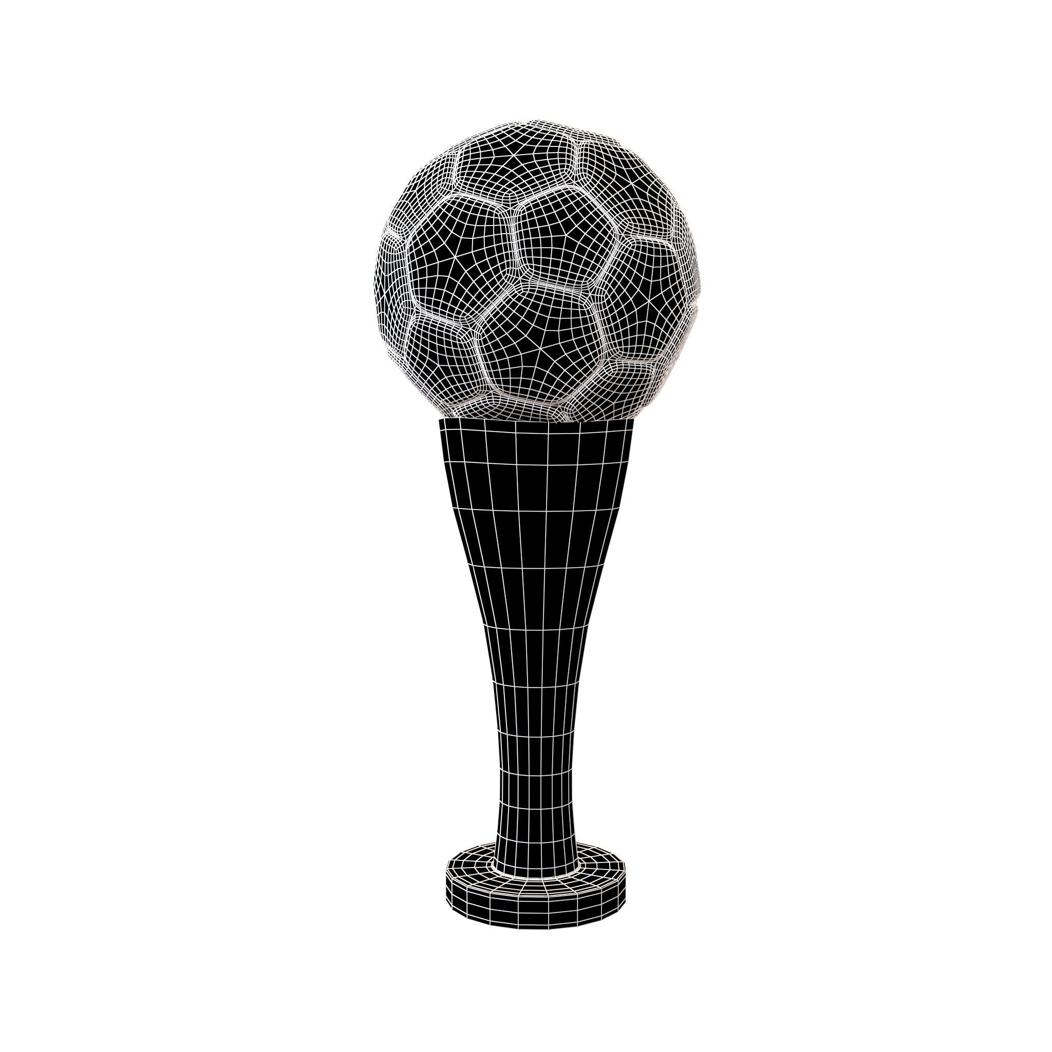 Soccer Ball Trophy v1 001 Low-poly 3D model_4