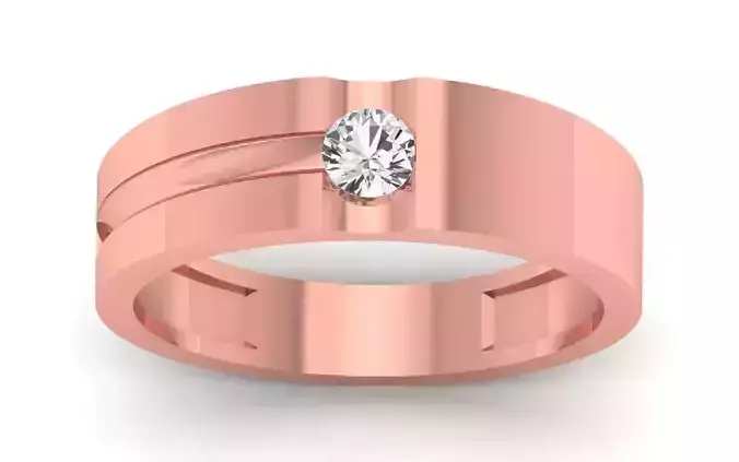 Solitaire Wedding Engagement WoMen Ring 3D print model