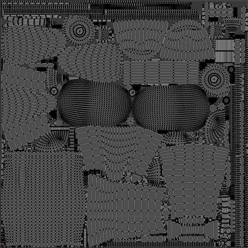 Backpack Low-poly 3D model_10