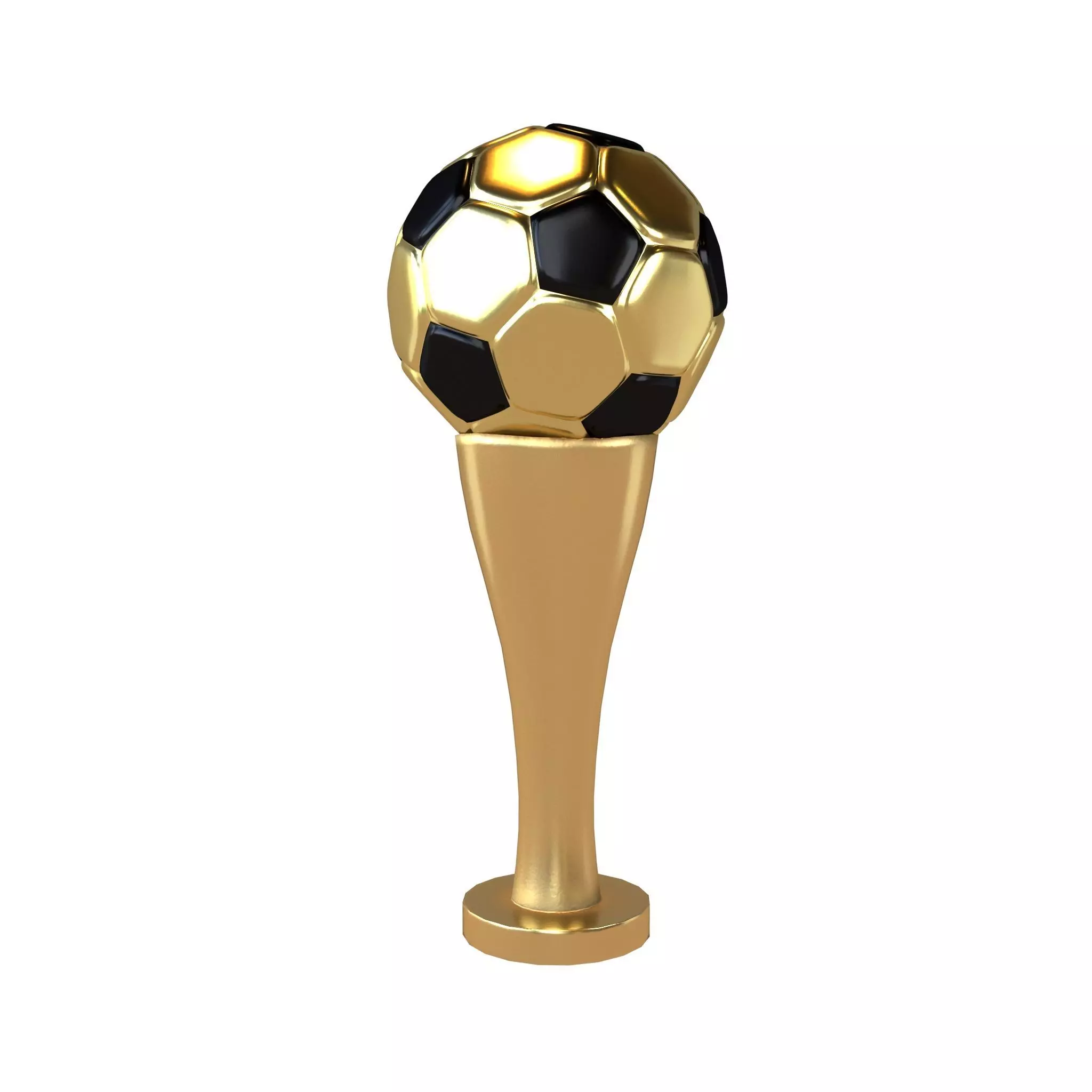 Soccer Ball Trophy v1 002 Low-poly 3D model_0