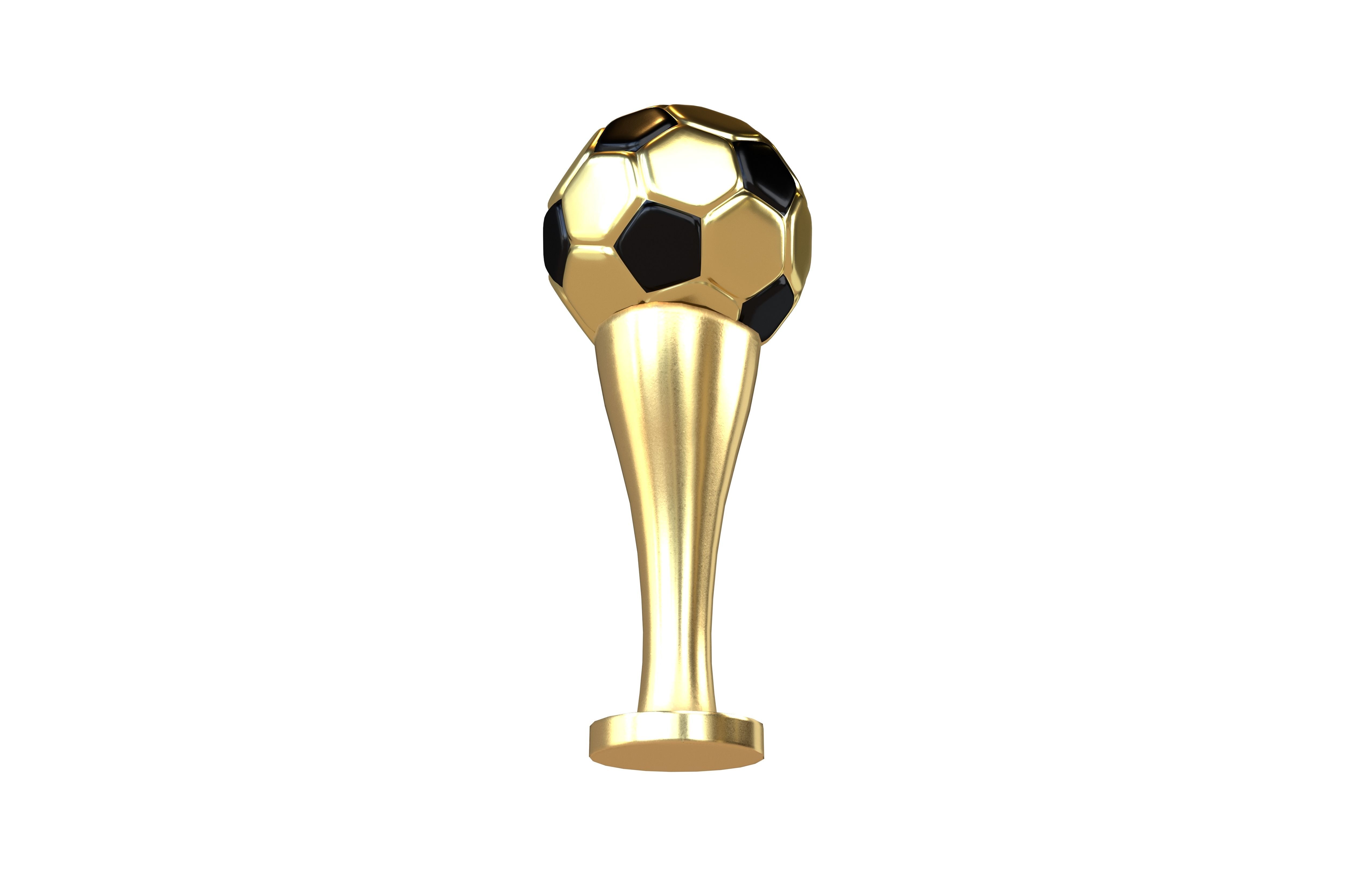 Soccer Ball Trophy v1 002 Low-poly 3D model_3