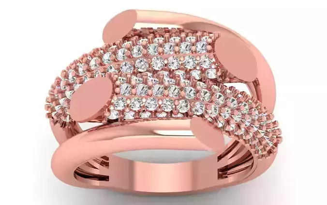 Solitaire Wedding Engagement Ring 3D print model