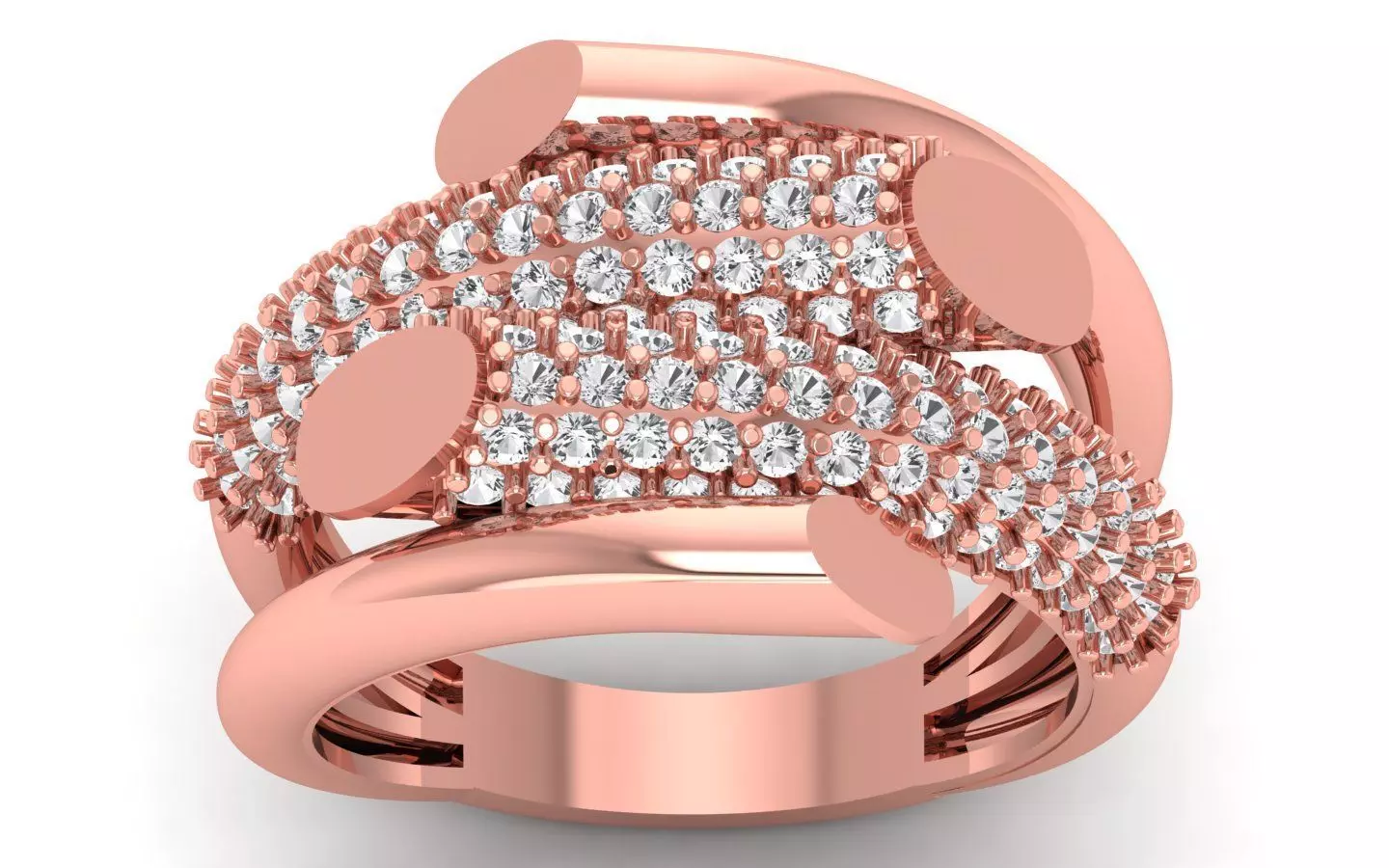 Solitaire Wedding Engagement Ring 3D print model_0