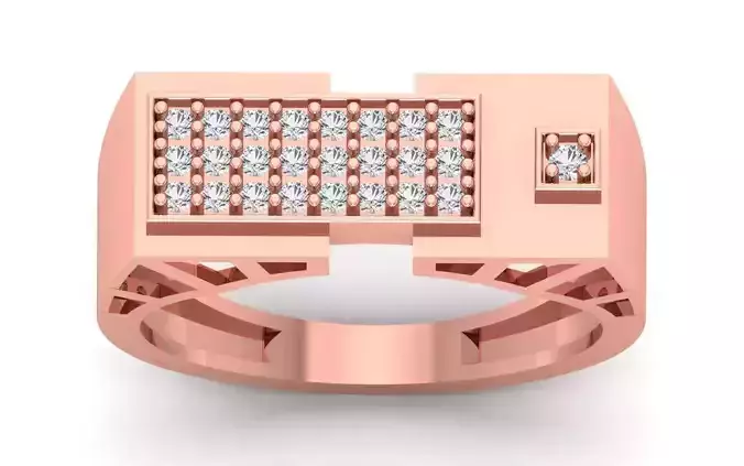 Solitaire Wedding Engagement Ring 3D print model
