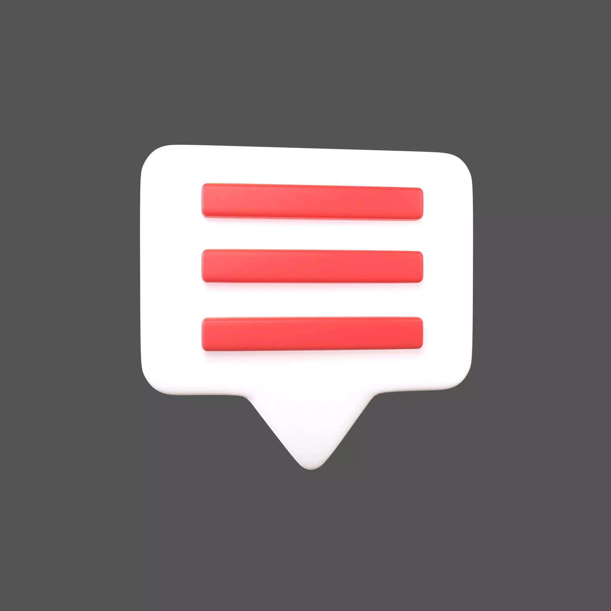 Socail Media Comment v3 002 Low-poly 3D model_0