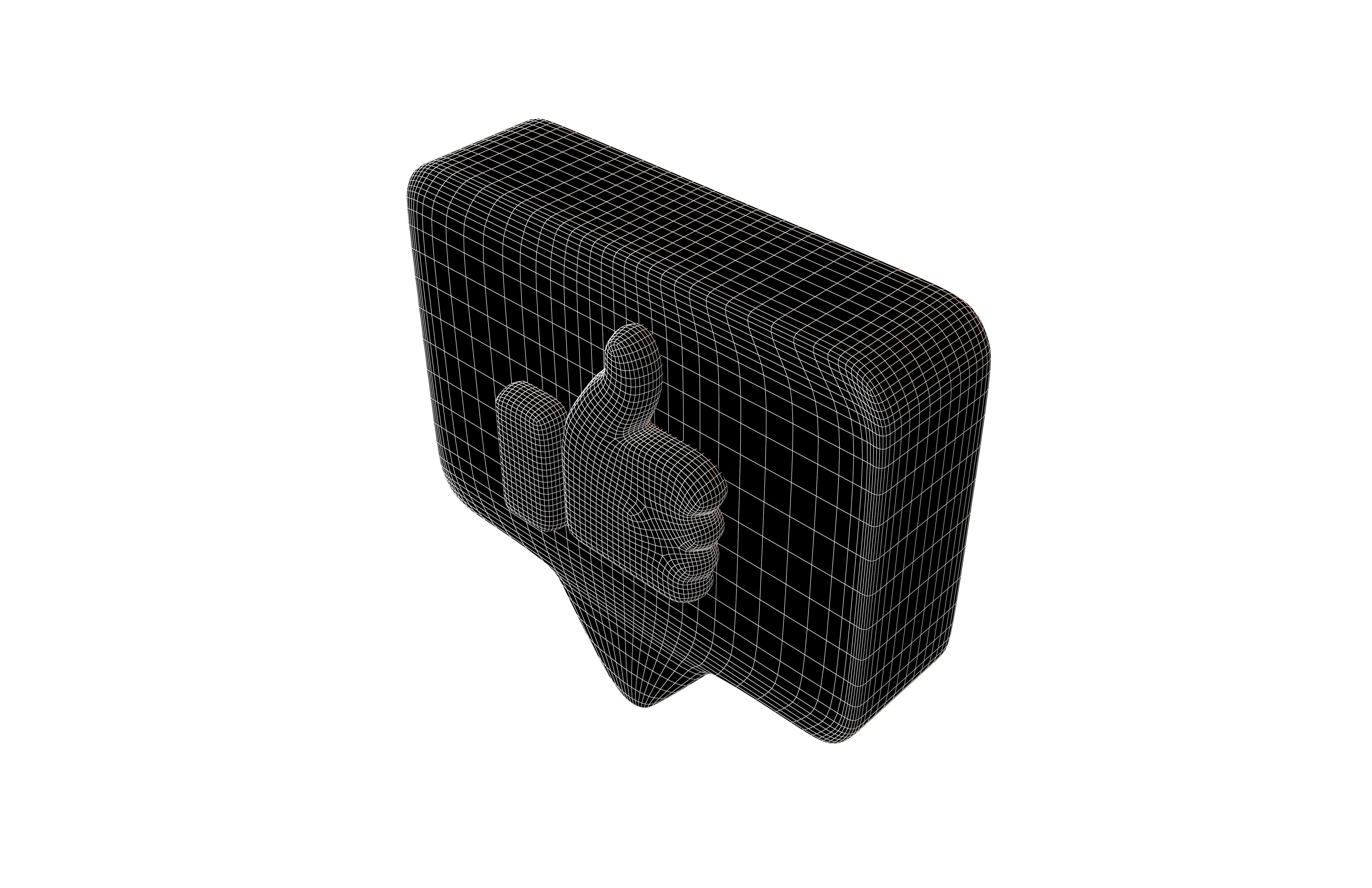 Socail Media Like v5 001 Low-poly 3D model_5