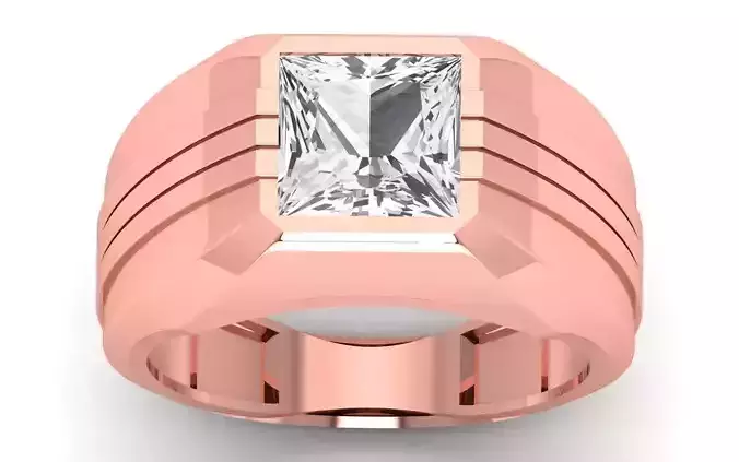 Solitaire Wedding Engagement Big Princess Stone  Ring