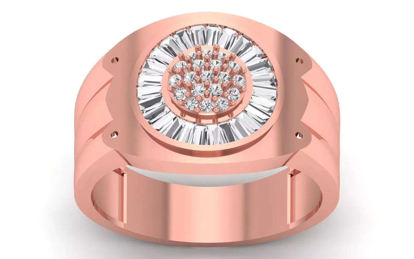 Solitaire Wedding Engagement Ring 3D print model_0