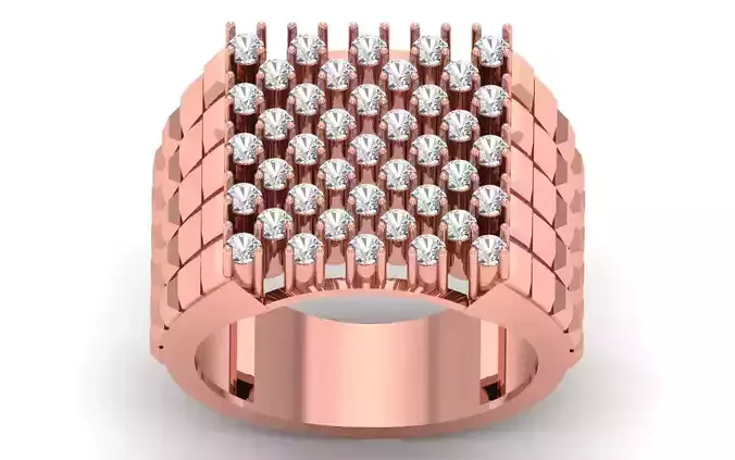 Solitaire Wedding Engagement Mens  Ring