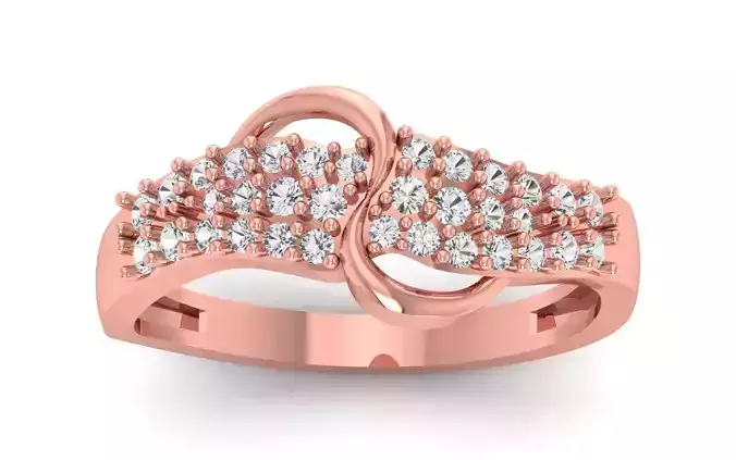 Solitaire Wedding Engagement WoMen Ring 3D print model