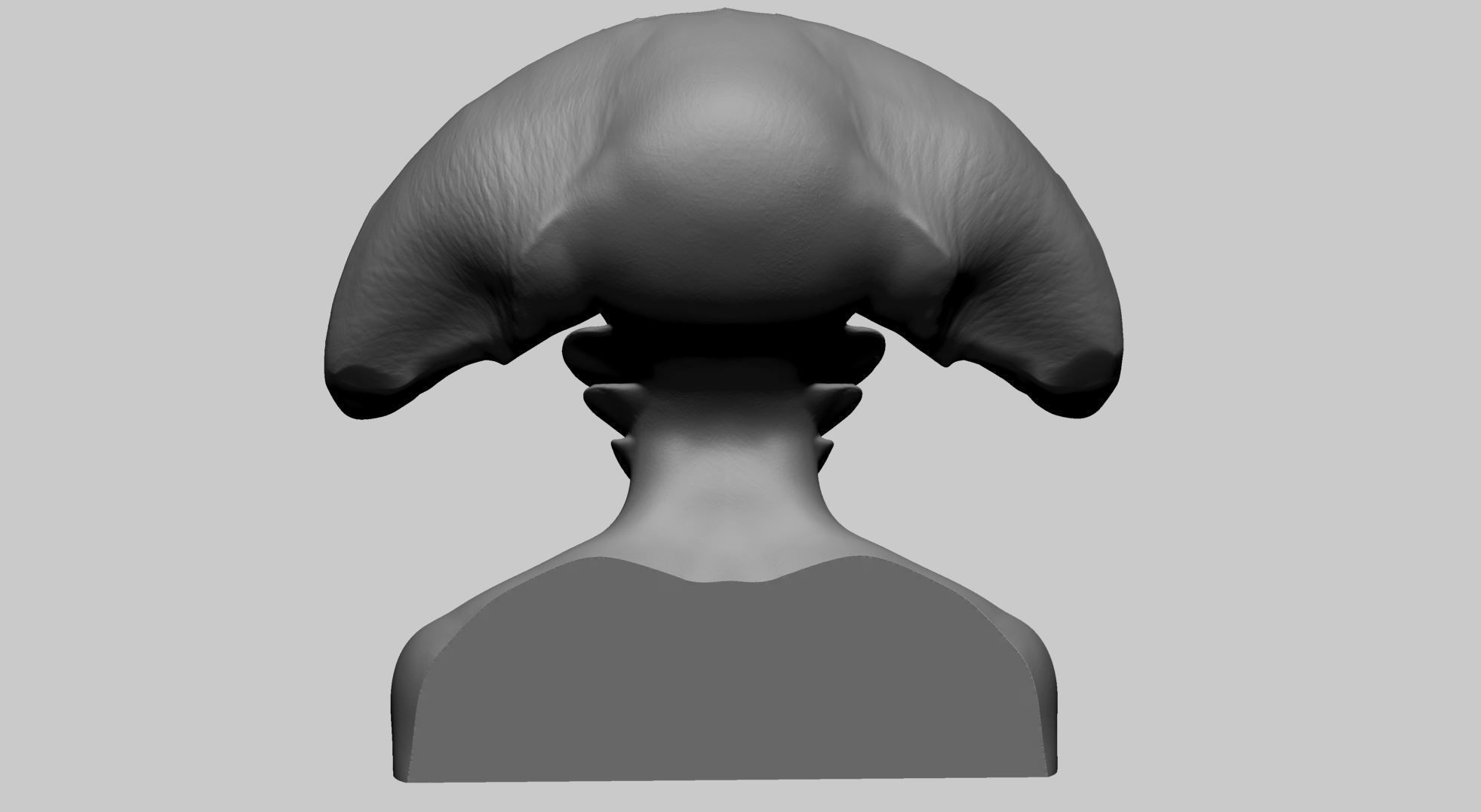 Fantasy Female Bust 3D print model_4