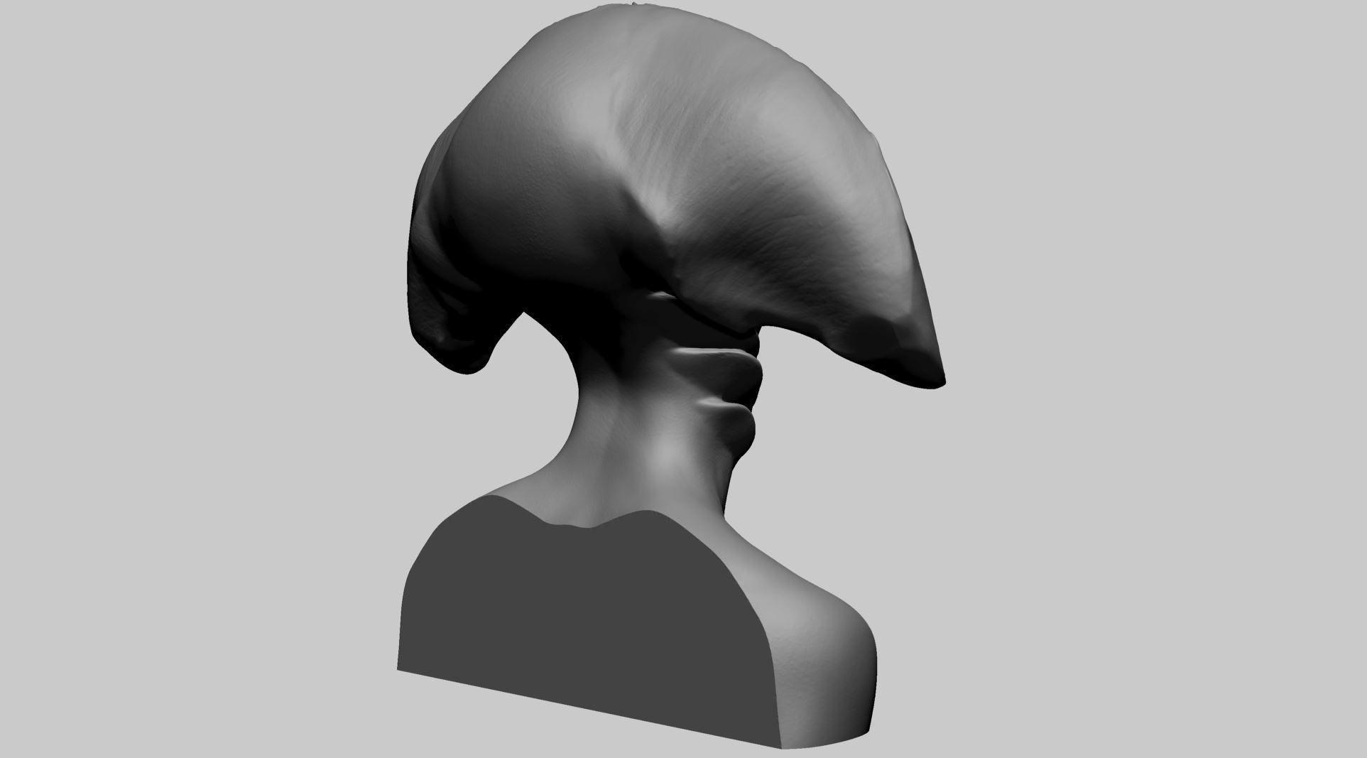 Fantasy Female Bust 3D print model_3