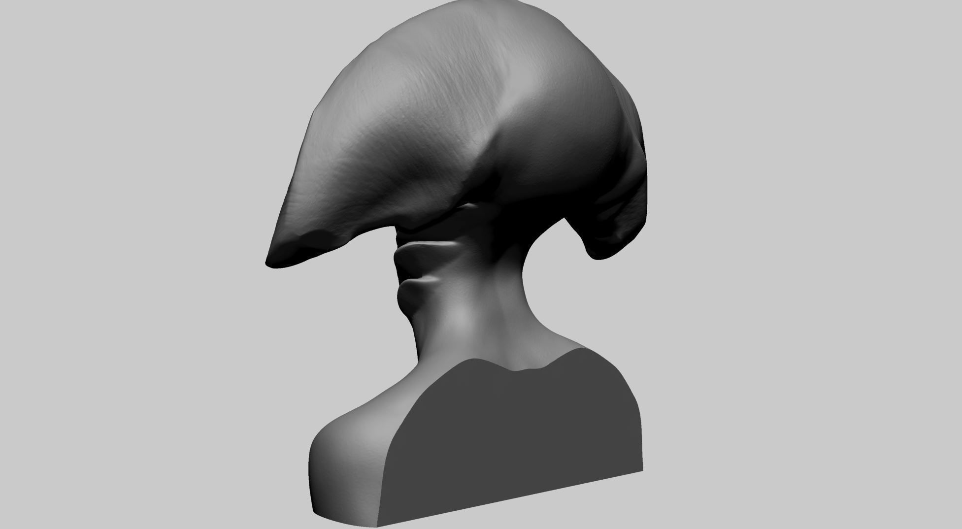 Fantasy Female Bust 3D print model_5