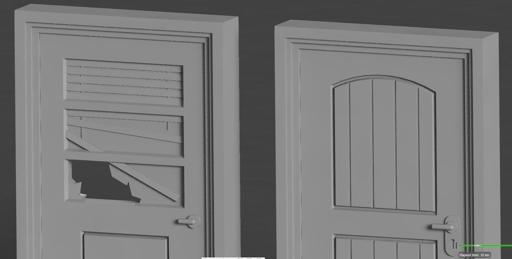 Zombicide modern doors 3D print model_2