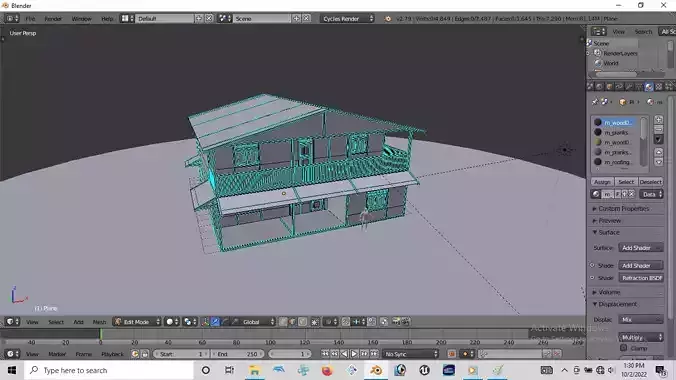 Rumah kayu tingkat 001-002