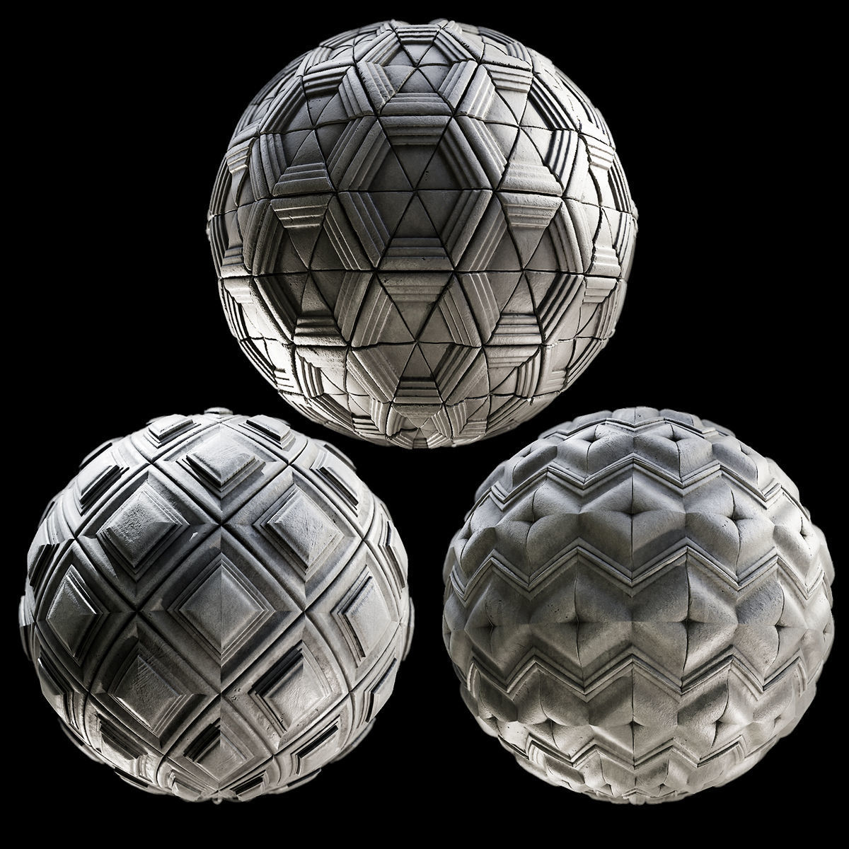 50 3d Decorative wall panel materials Texture_7