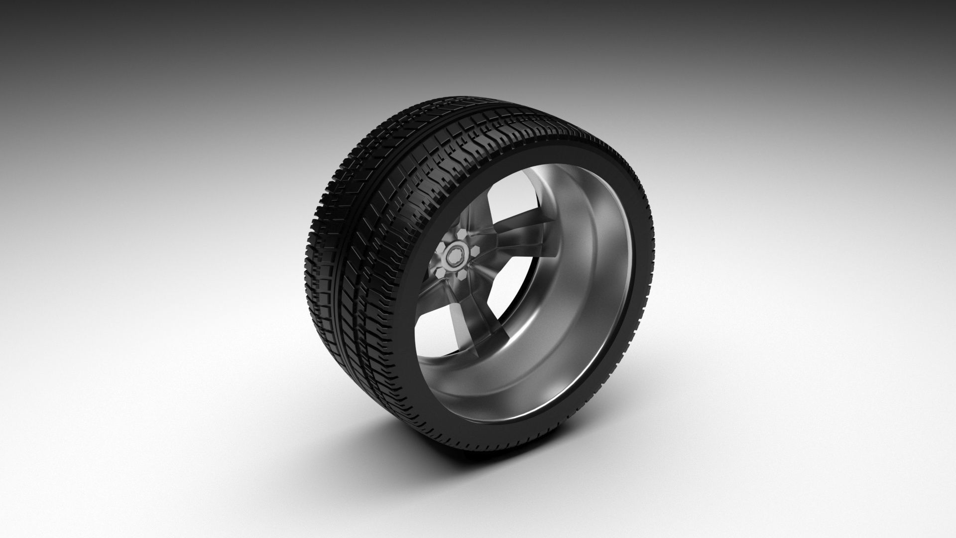 Car Tire 3D model_2