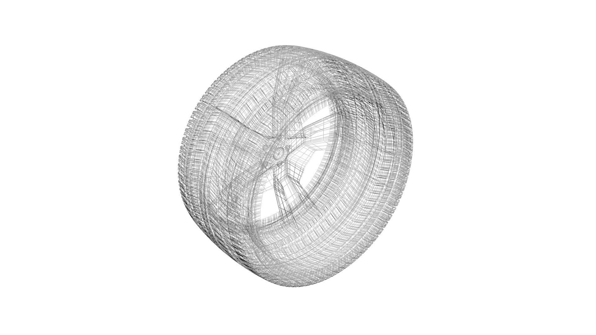 Car Tire 3D model_14