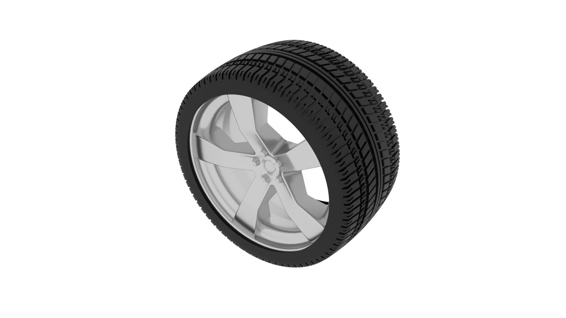 Car Tire 3D model_6