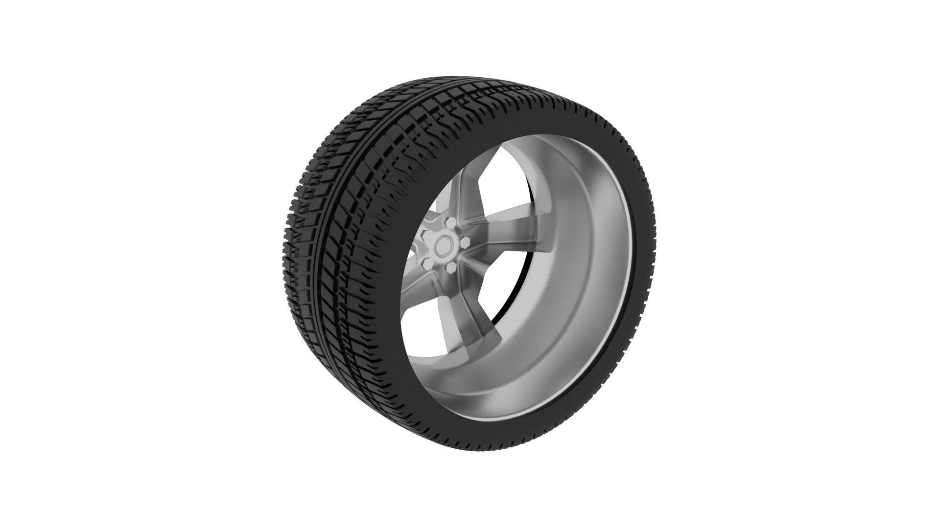 Car Tire 3D model_7