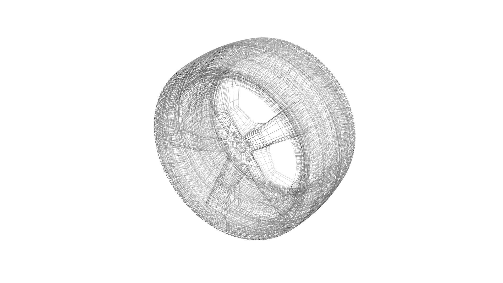 Car Tire 3D model_13