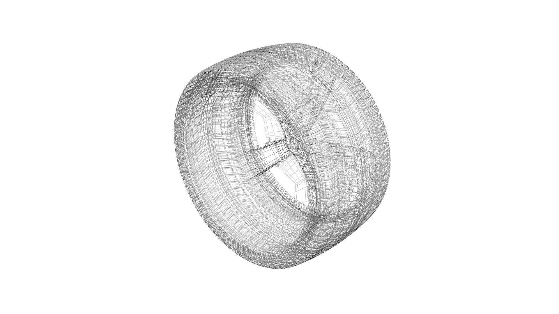 Car Tire 3D model_15