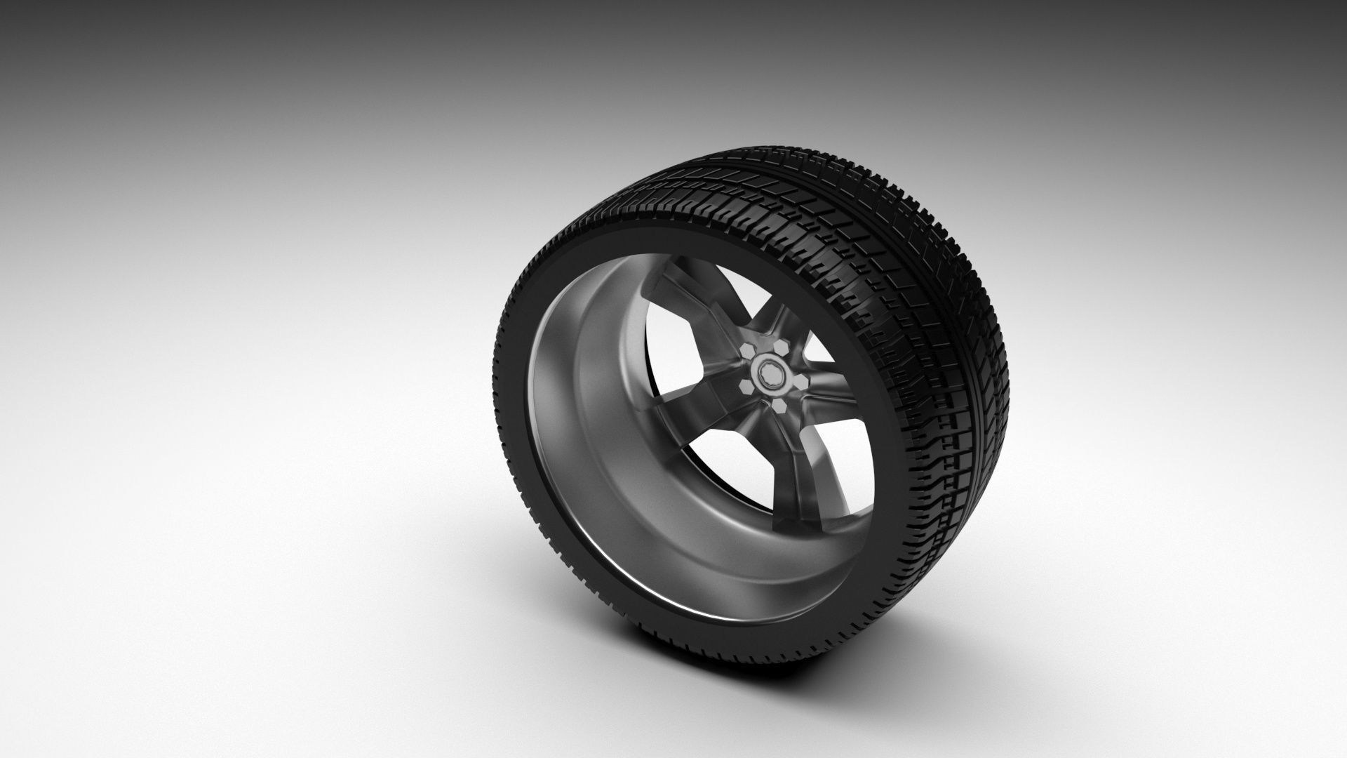 Car Tire 3D model_3