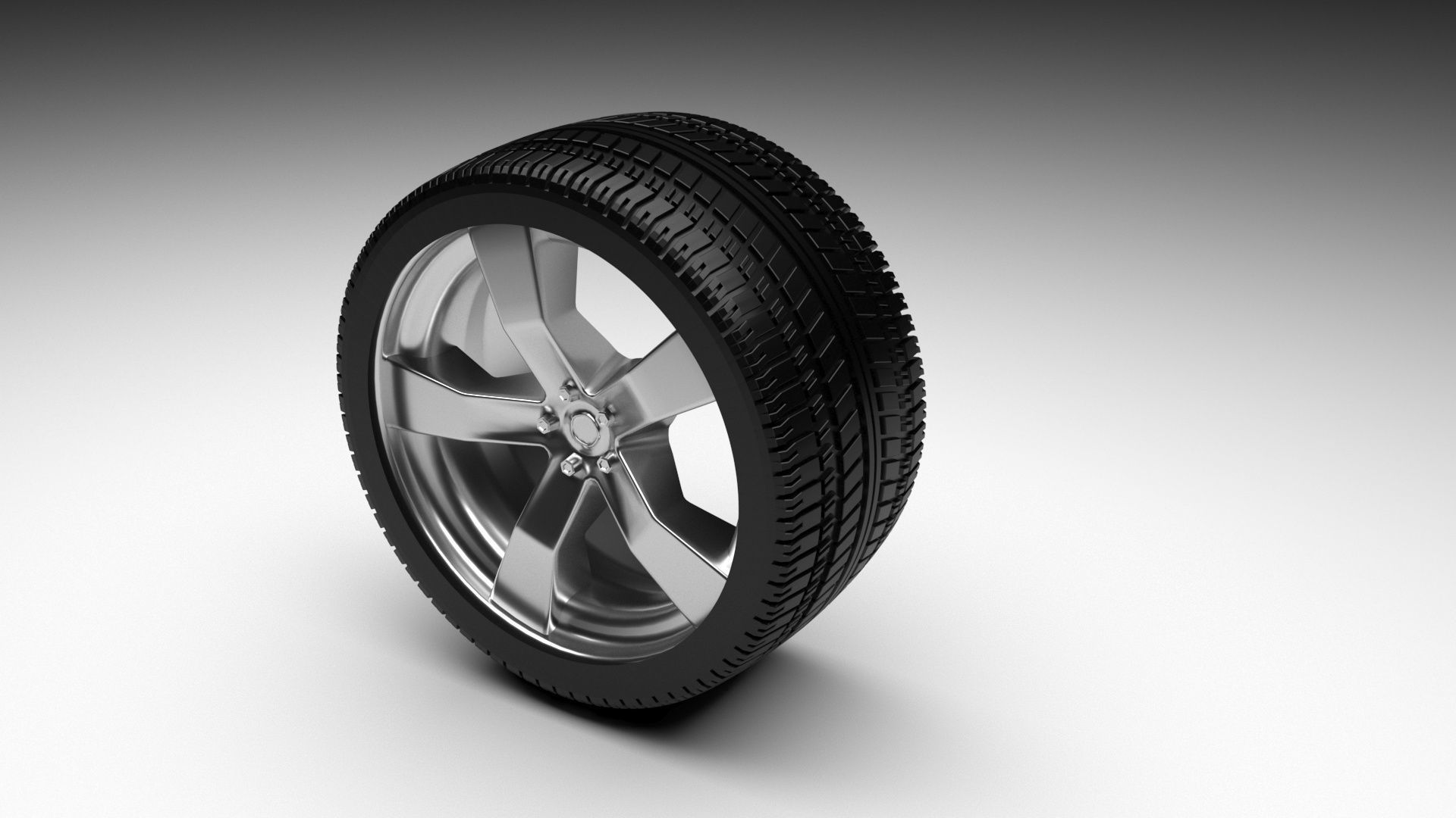 Car Tire 3D model_1