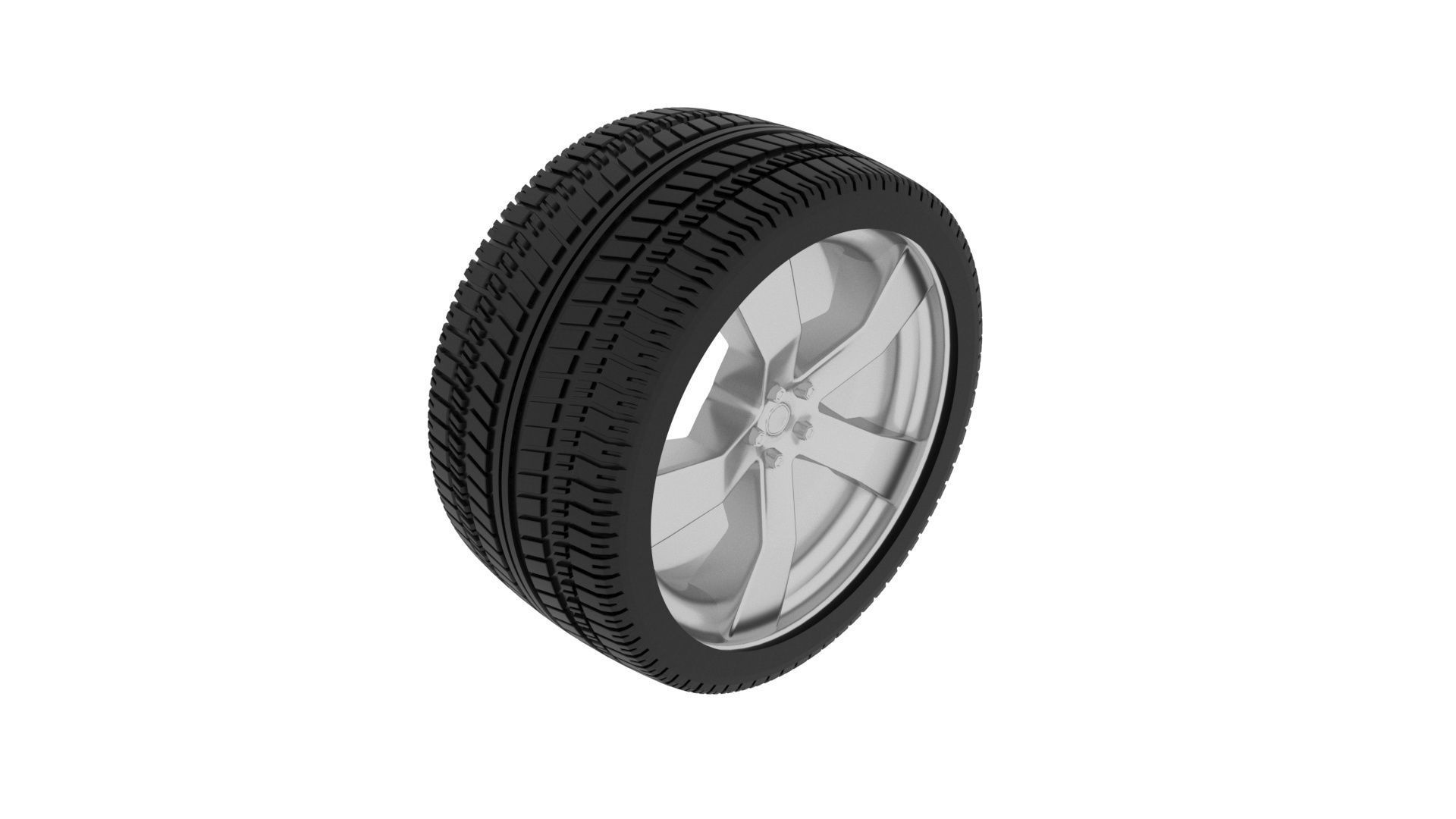 Car Tire 3D model_5