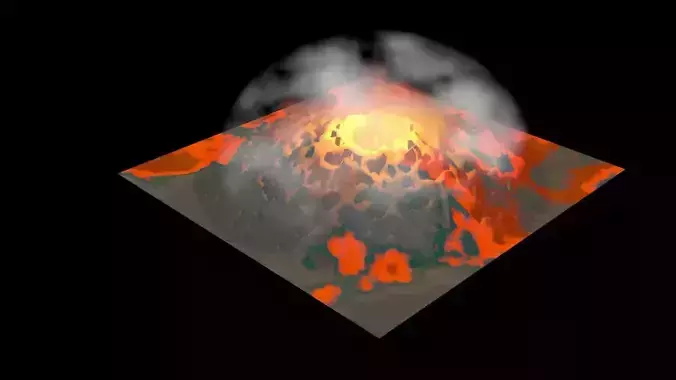 Volcano 3D model