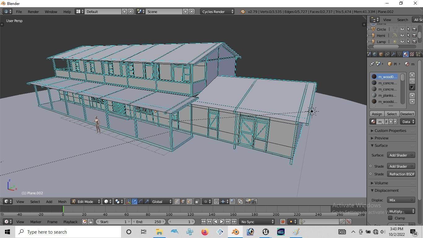 Rumah kayu tingkat 003-004 3D model_1