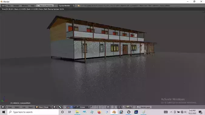 Rumah kayu tingkat 003-004