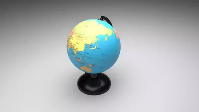 Globe 3D model Globe 3D model