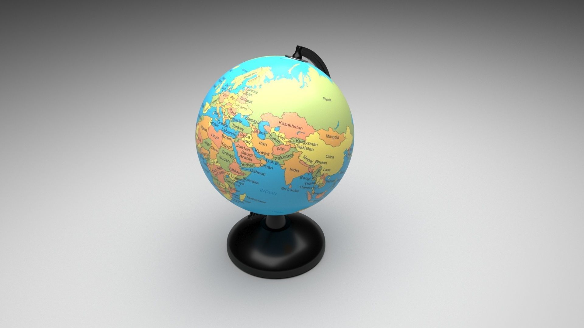 Globe 3D model_1