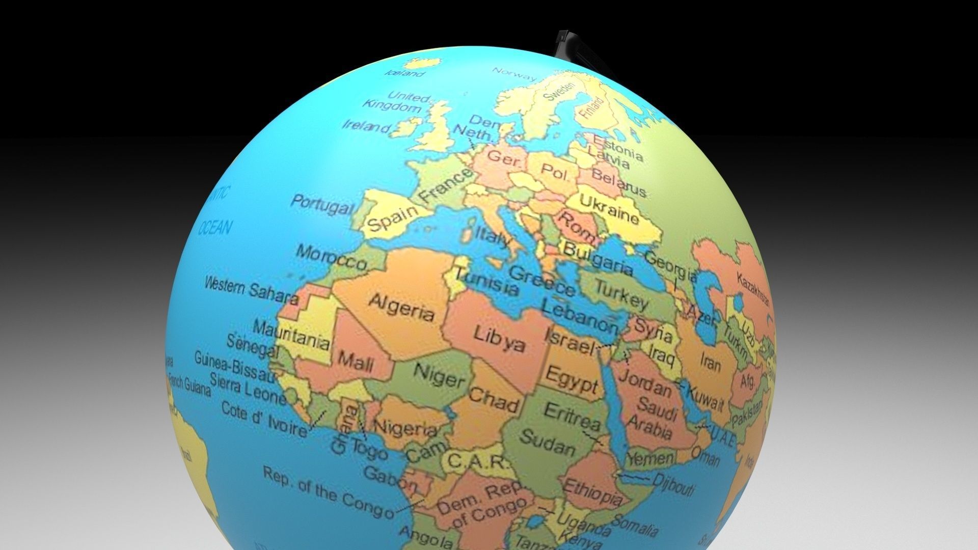 Globe 3D model_12