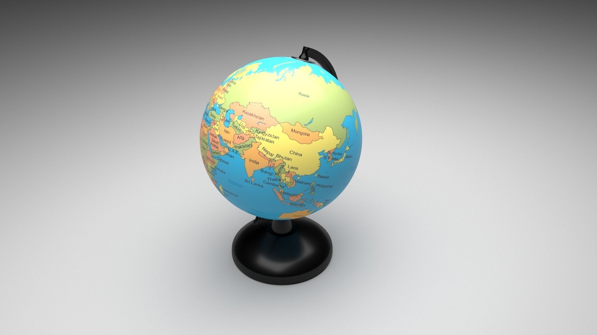 Globe 3D model_6