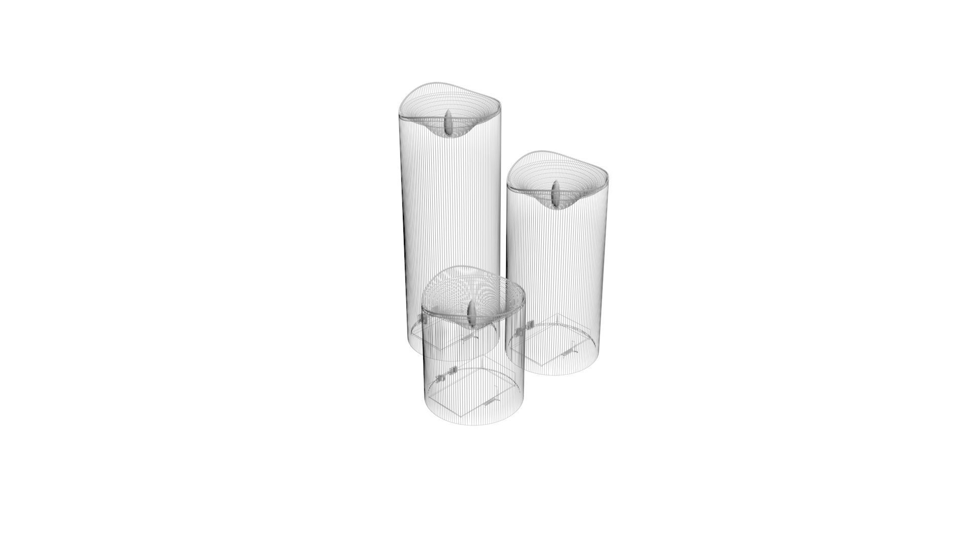 Led Candles 3D model_10