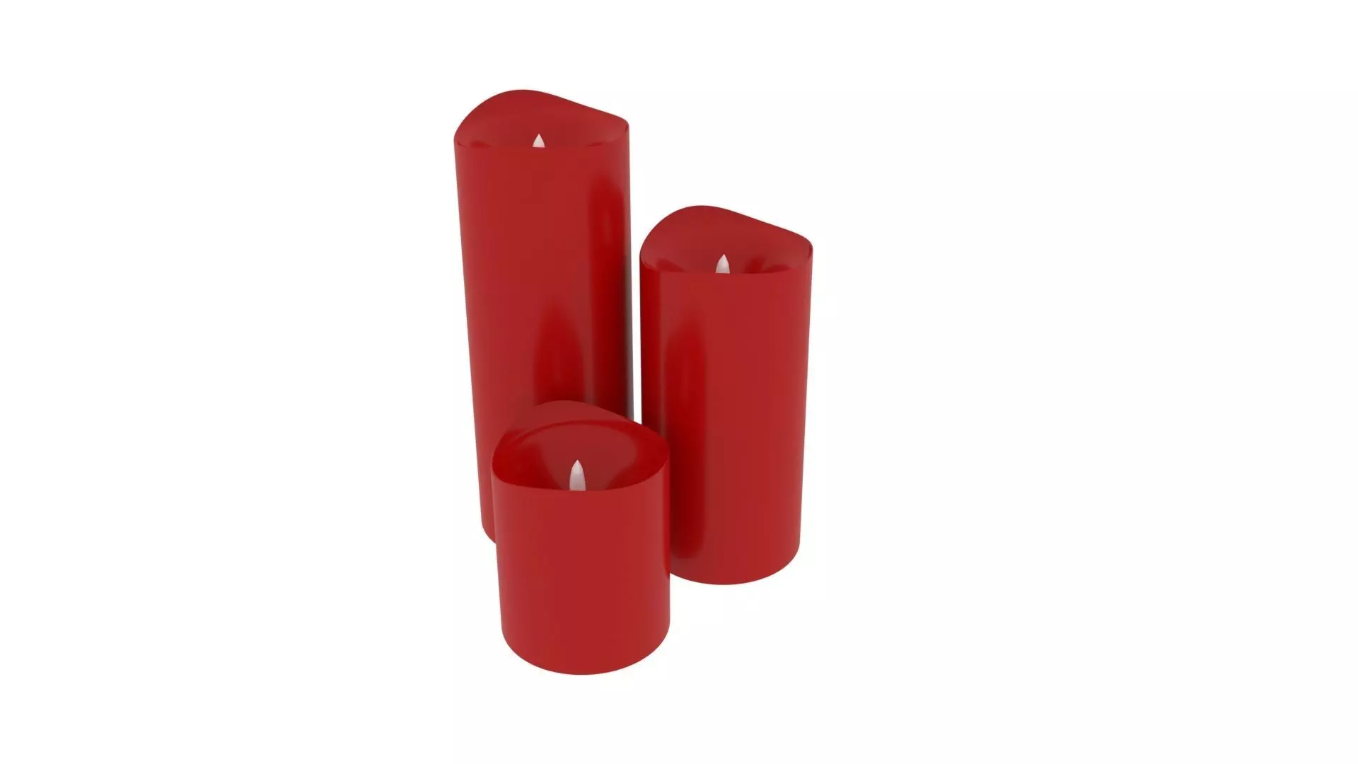 Led Candles 3D model_0