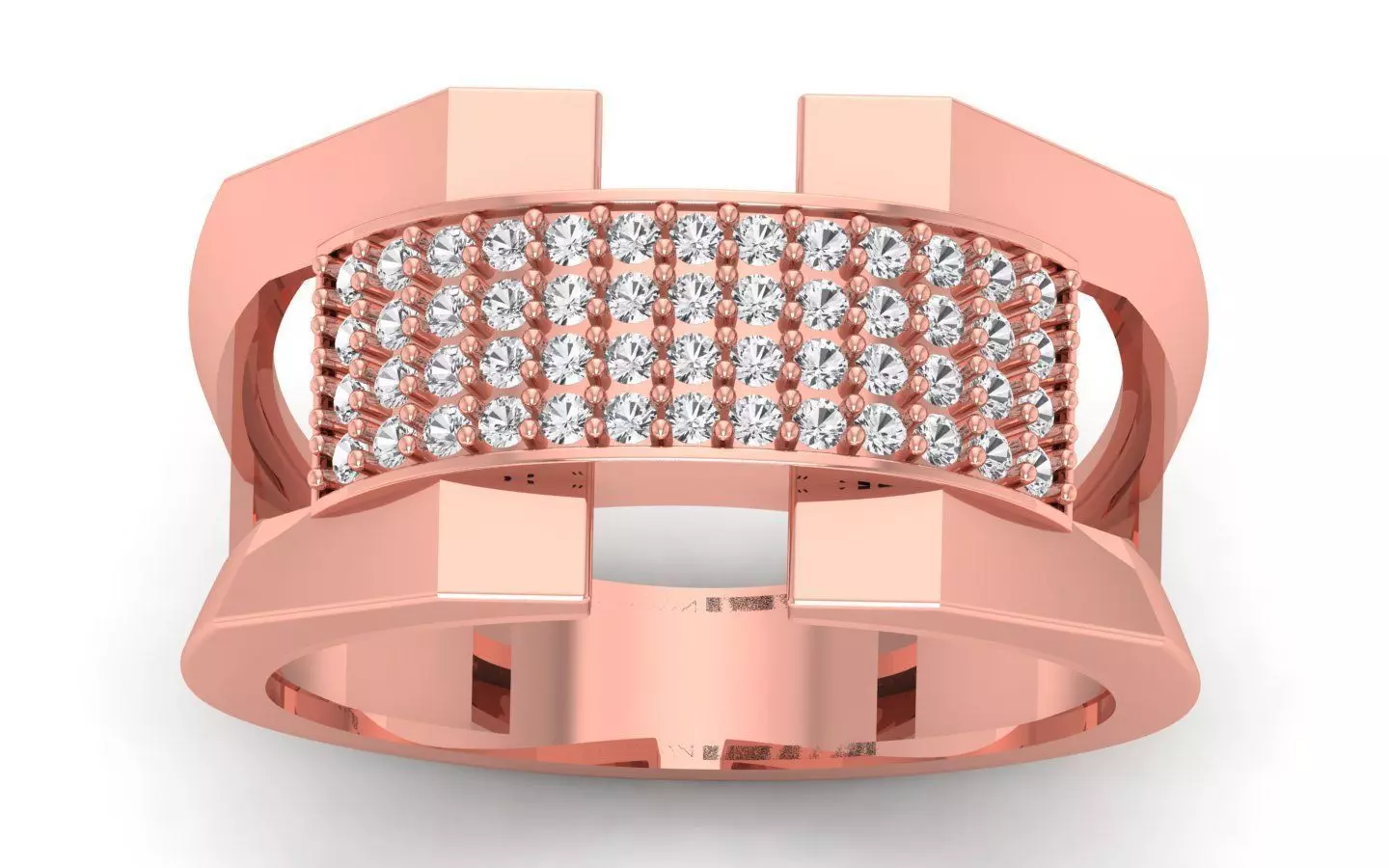 Solitaire Wedding Engagement Mens  Ring 3D print model_0