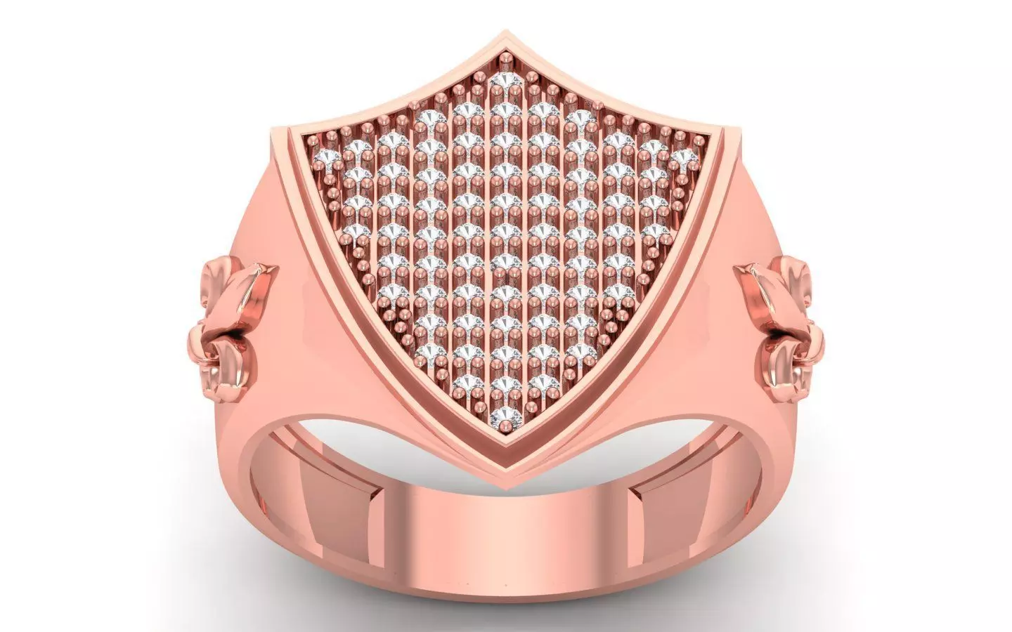 Solitaire Wedding Engagement Mens Ring 3D print model_0