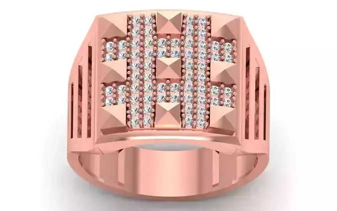 Solitaire Wedding Engagement Mens Ring