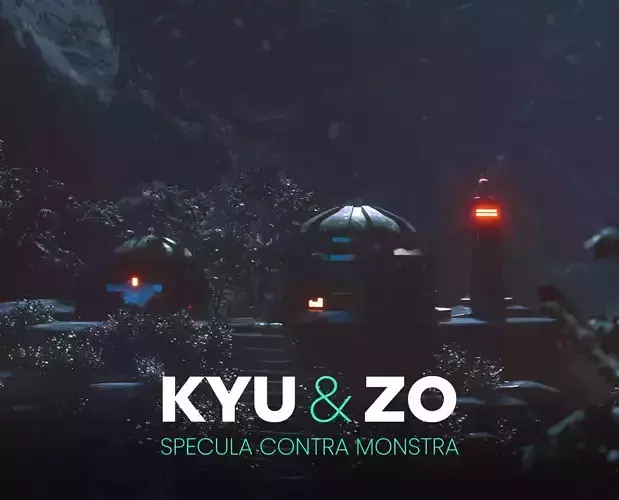 3d Low Poly Dark Concept Art Scene Low-poly 3D model