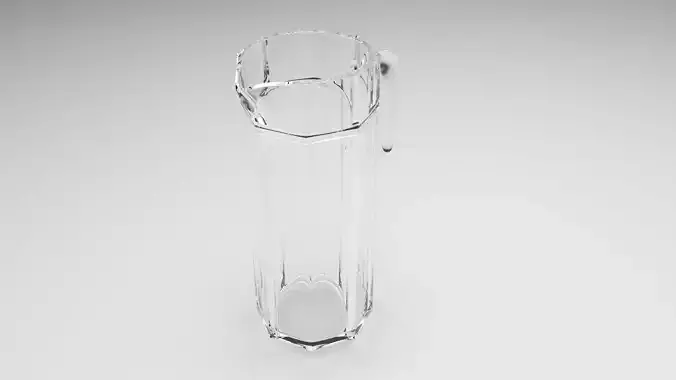 Transparent Glass Jug