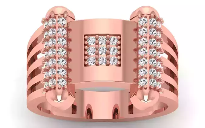 Solitaire Wedding Engagement Mens  Ring