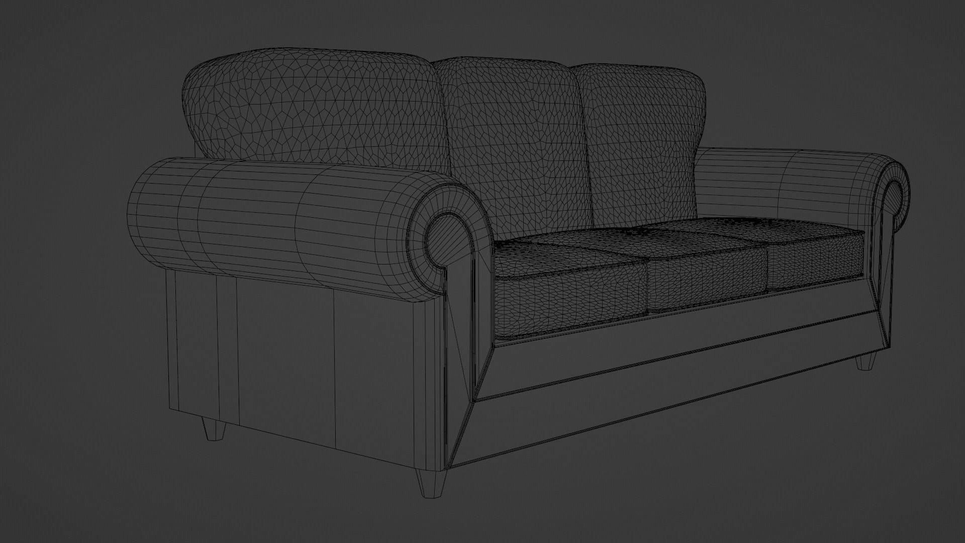 Couch sofa 3D model_7